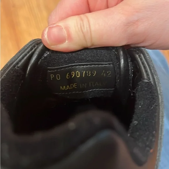 Saint Laurent Black Leather Sneakers - Picture 8 of 9